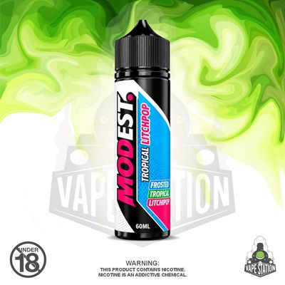Squeeze - MODest - Tropical Litchi Pop - 60ml Longfill KIT - 35mg Squeeze - MODest - Tropical Litchi Pop - 60ml Longfill KIT - 35mg