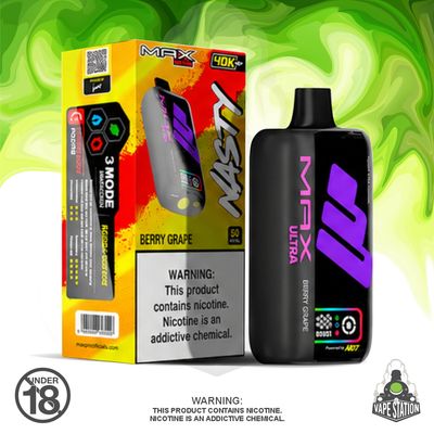 Nasty MAX Ultra - 40 000 - Berry Grape - 50mg Nasty MAX Ultra - 40 000 - Berry Grape - 50mg