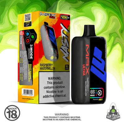 Nasty MAX Ultra - 40 000 - Raspberry Watermelon - 50mg Nasty MAX Ultra - 40 000 - Raspberry Watermelon - 50mg