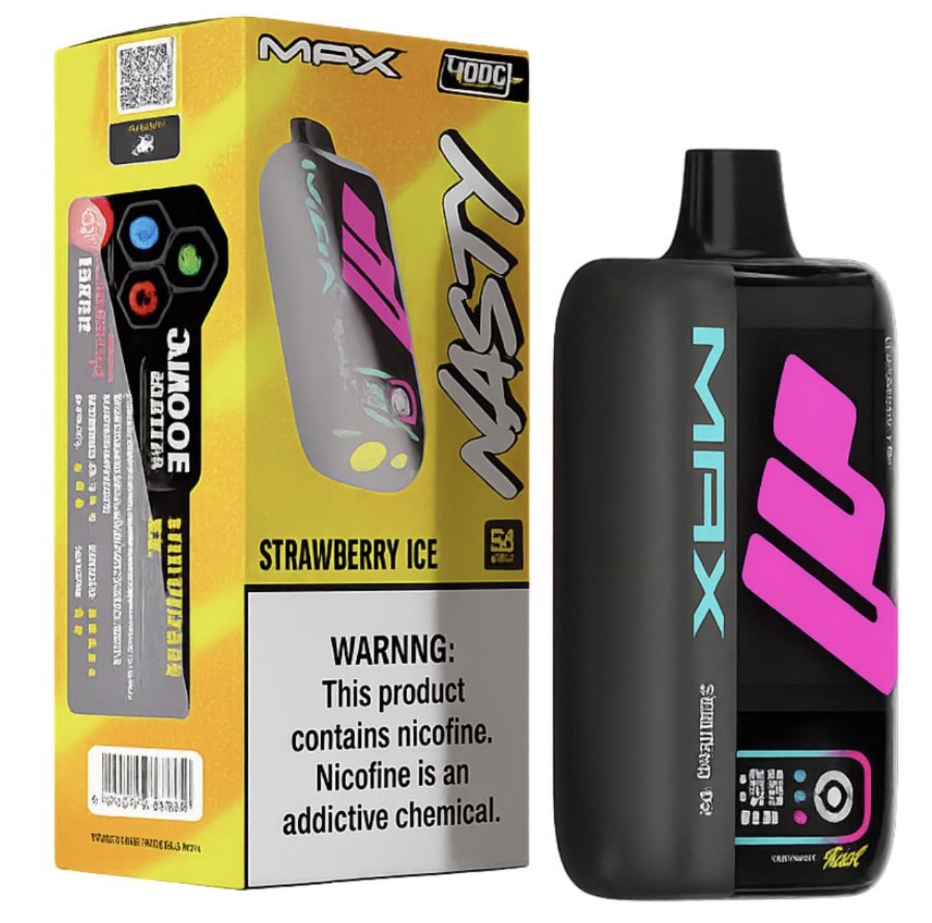 Nasty MAX Ultra - 40 000 - Strawberry Ice - 50mg Nasty MAX Ultra - 40 000 - Strawberry Ice - 50mg