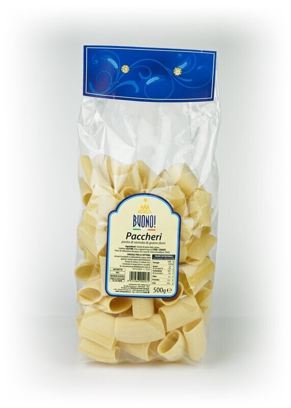PACCHERI - Confezione 12 Pezzi da 500 gr.