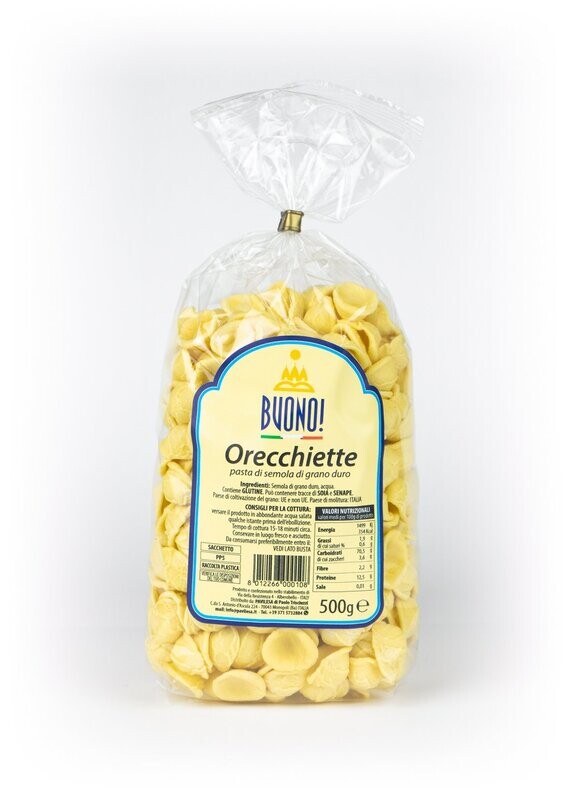 ORECCHIETTE -  Confezione 12 Pezzi da 500 gr.