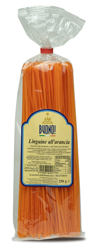 LINGUINE ALL'ARANCIA - Confezione 12 Pezzi da 250 gr.