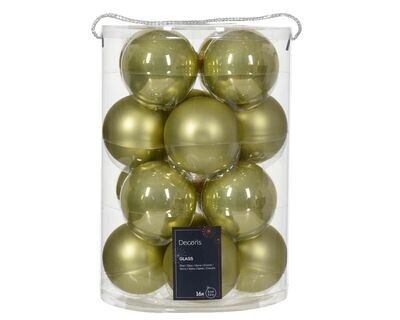 Kertsballen glas - Box 16 stuks