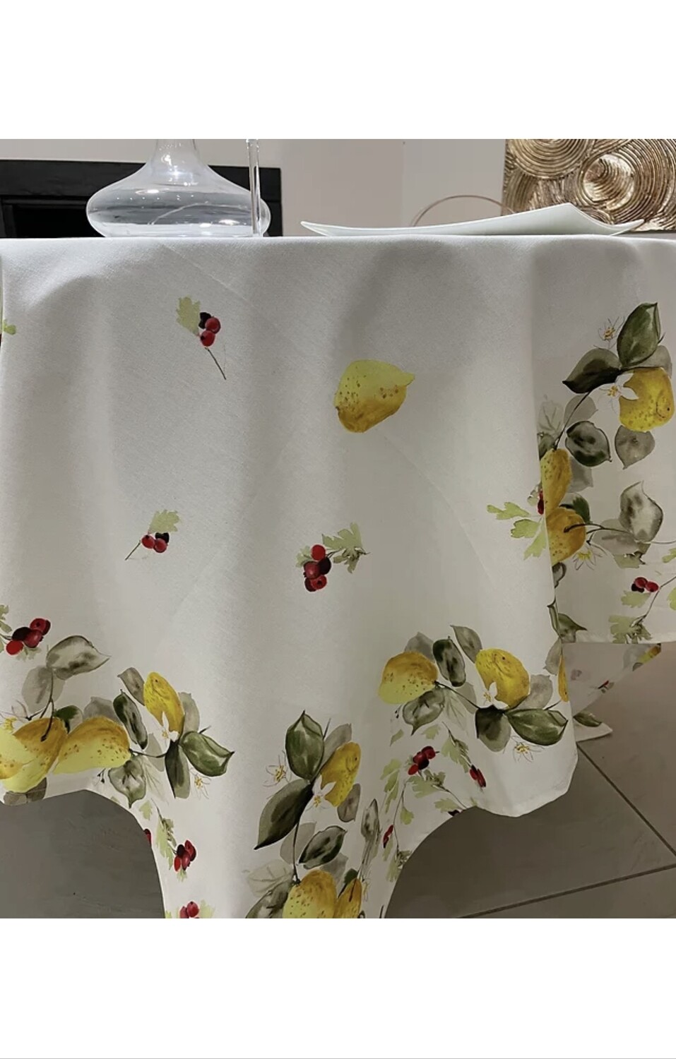 Tovaglia “Limoni”, Misura: 6 posti:140x180