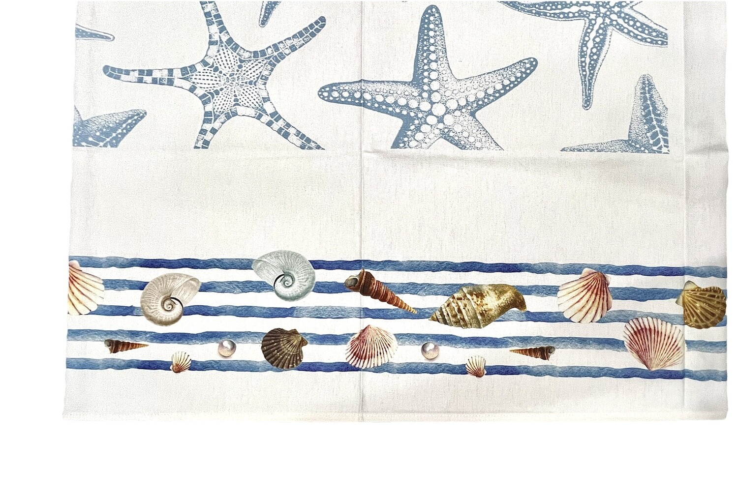 Tovaglia “Conchiglie righe”, Misura: 6 posti:140x180