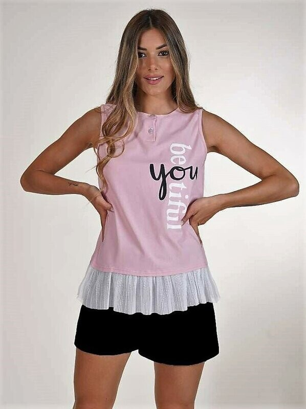 Pigiama spalla larga Pigiama spalla larga "Be you beautiful"