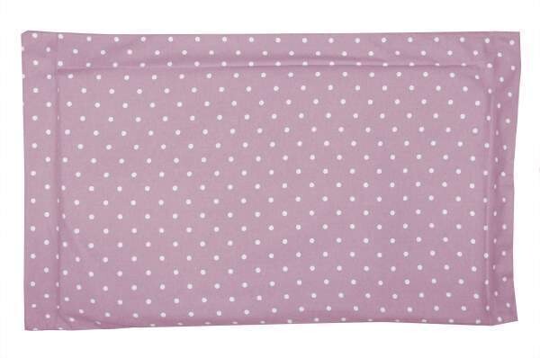 Completo letto caldo cotone Pois matrimoniale, COLORE: Malva