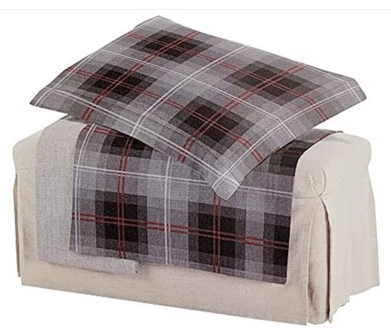 Completo letto caldo cotone Lord matrimoniale, COLORE: Grigio