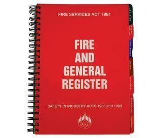 A4 Fire &amp; General Register Book