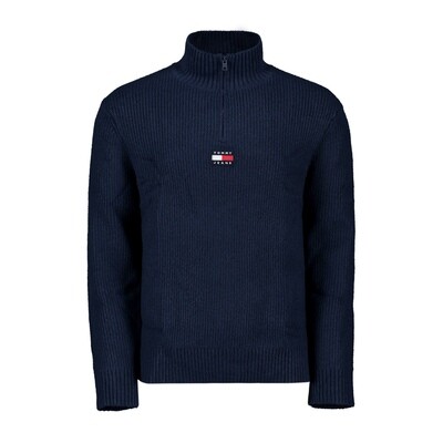 Tommy Jeans MAGLIONE MEZZA ZIP BADGE