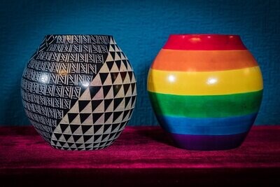 African Rainbow Vase
