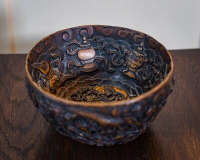 Chinese Carved Resin Bowl