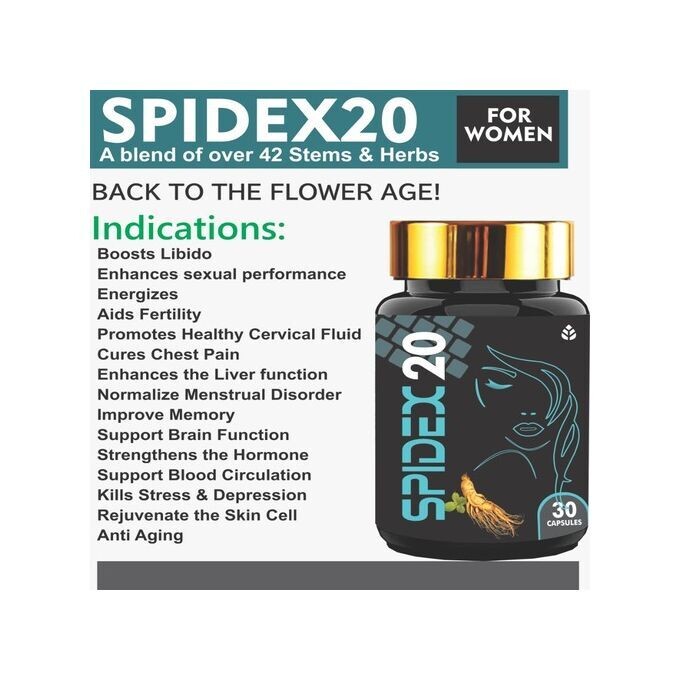 Spidex20 organic herbal stem cell - For Women
