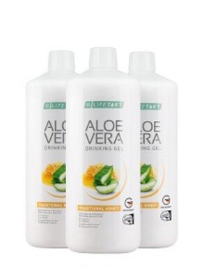 Aloe Vera Drinking Gel Honey, 3 Bottles