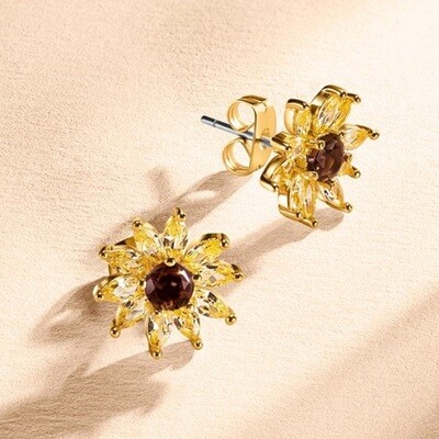 Sunflower Quartz - Earrings