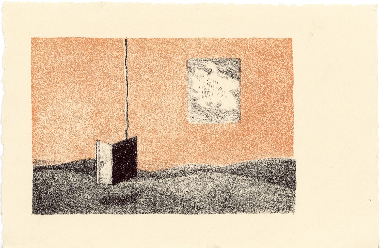 Lithograph, Two color - &quot;a Window, a Door&quot;