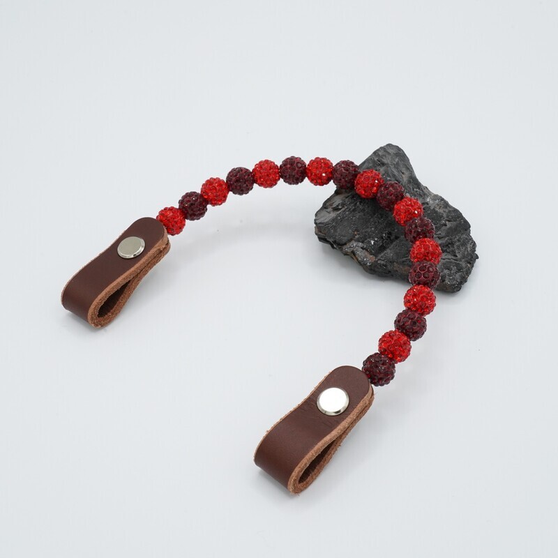 Shamballa Earloop rot/dunkelrot