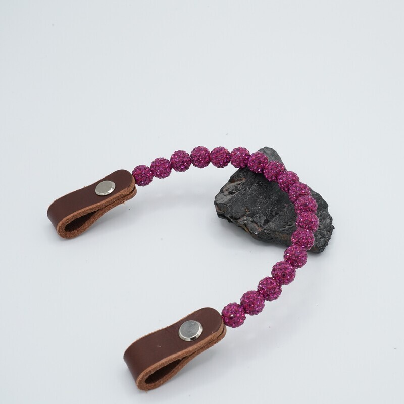 Shamballa Earloop fuchsia