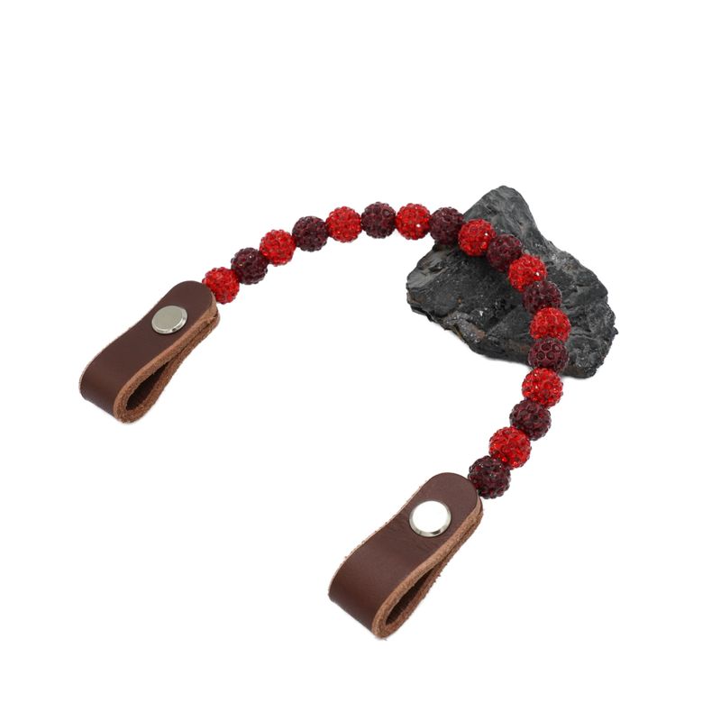 Shamballa Earloop rot/dunkelrot