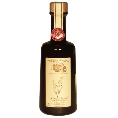 BIO-Leindotteröl, kaltgepresst, ungefiltert 0.5 L - DE-ÖKO-022
