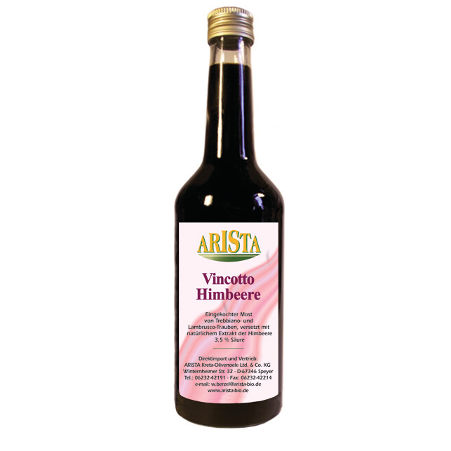 Vincotto Himbeer 0.5 l / nur 3,5 % Säure, konventionell - Vincotto