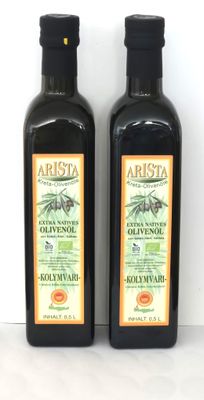 Kolymvari BIO-Olivenöl extra nativ, Zwei mal o,5 L / GR-BIO-03 ...