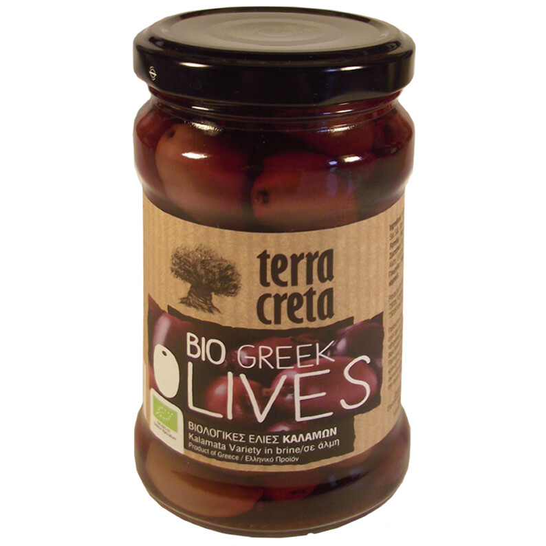 Oliven Kalamata BIO, 290 g - GR-Bio 01 - Kalamata Oliven BIO Oliven Kalamata BIO, 290 g - GR-Bio 01 - Kalamata Oliven BIO