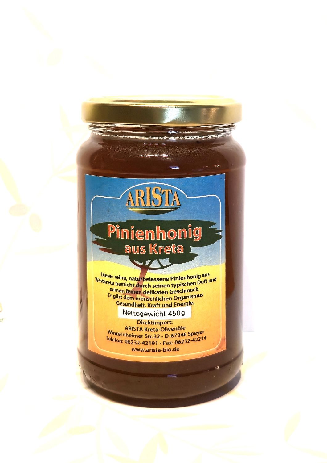 Pinienhonig aus Kreta 450 g....Wieder verfügbar