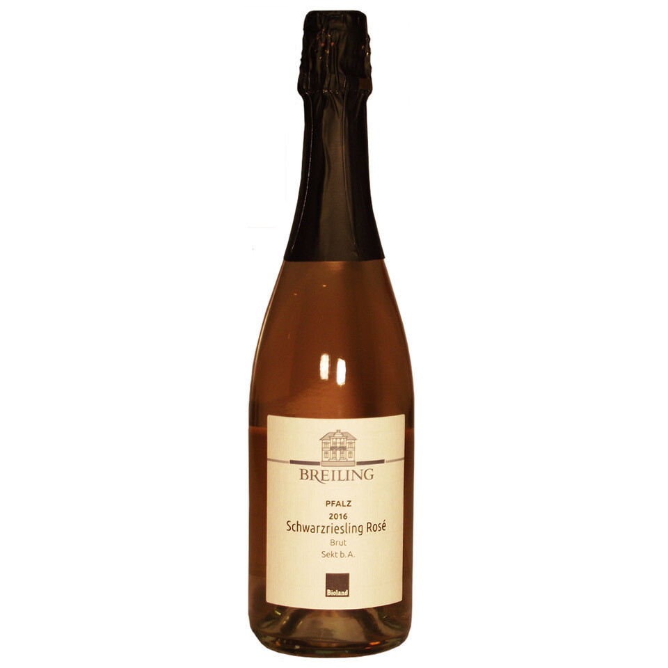 Schwarzriesling-Sekt Brut rose, 0,75 L Traditionelle Flaschengärung, handgerüttelt. - DE-ÖKO-006