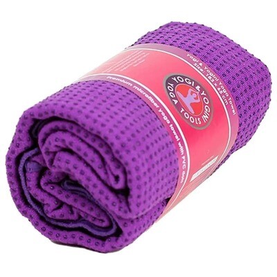 Yoga towel slip resistant purple