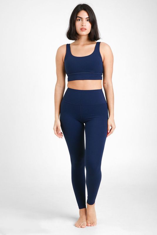 HIGH-WAIST LEGGING - BLUE - ZENCORE