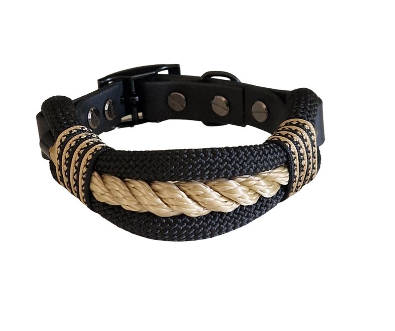 Halsband "Black Style"(Schwarz  Carbon)