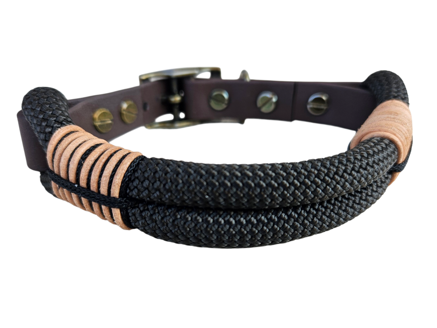 Halsband "Black Beauty"( Schwarz Carabon)