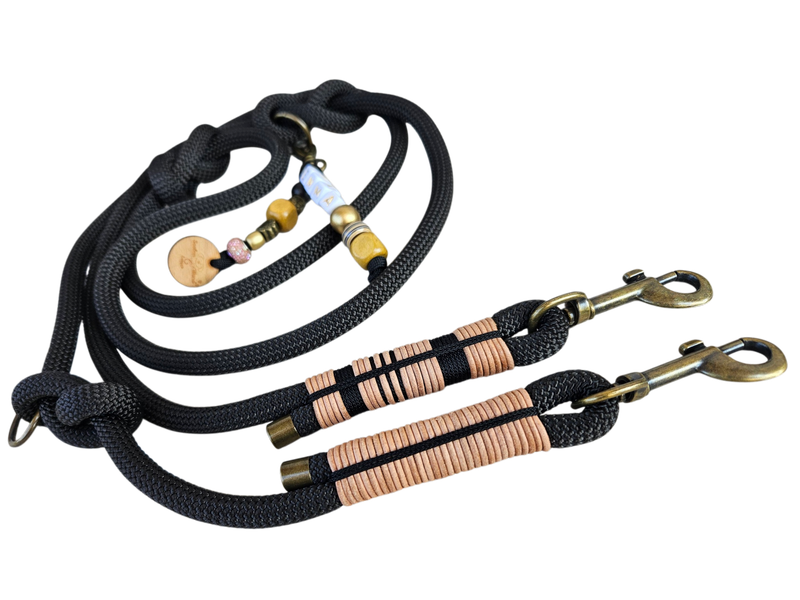 Leine "Black Beauty" (Schwarz Carabon)