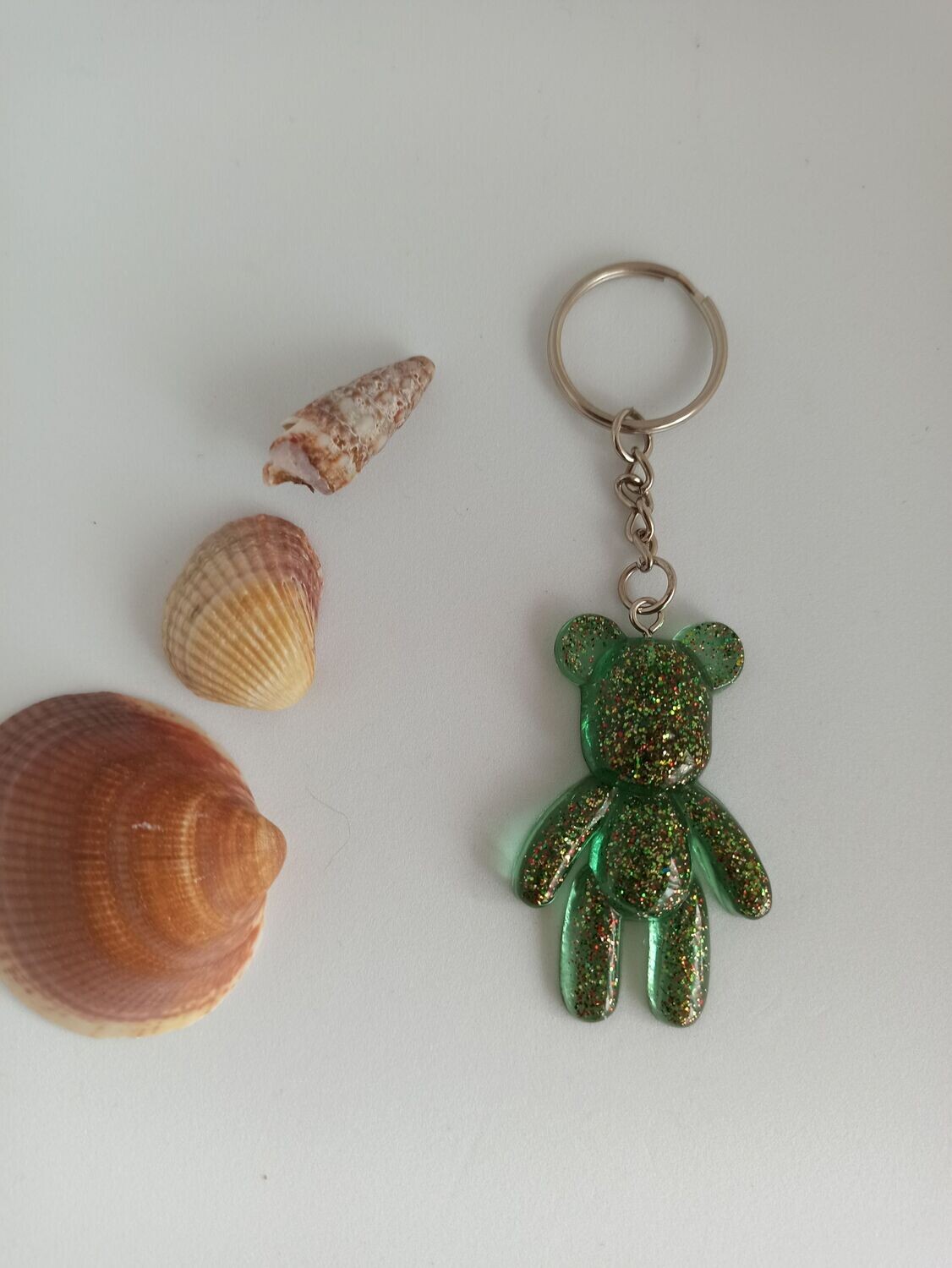 Paillettes/ fond vert