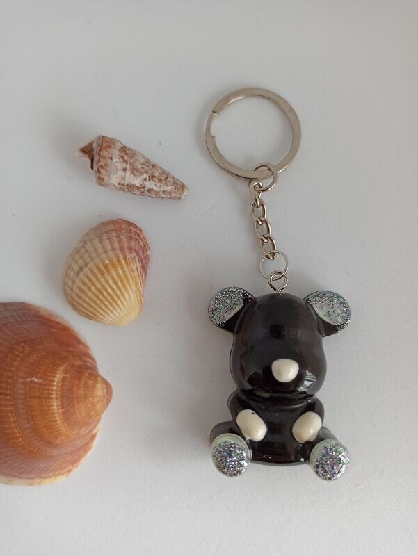 Noir/blanc/paillettes