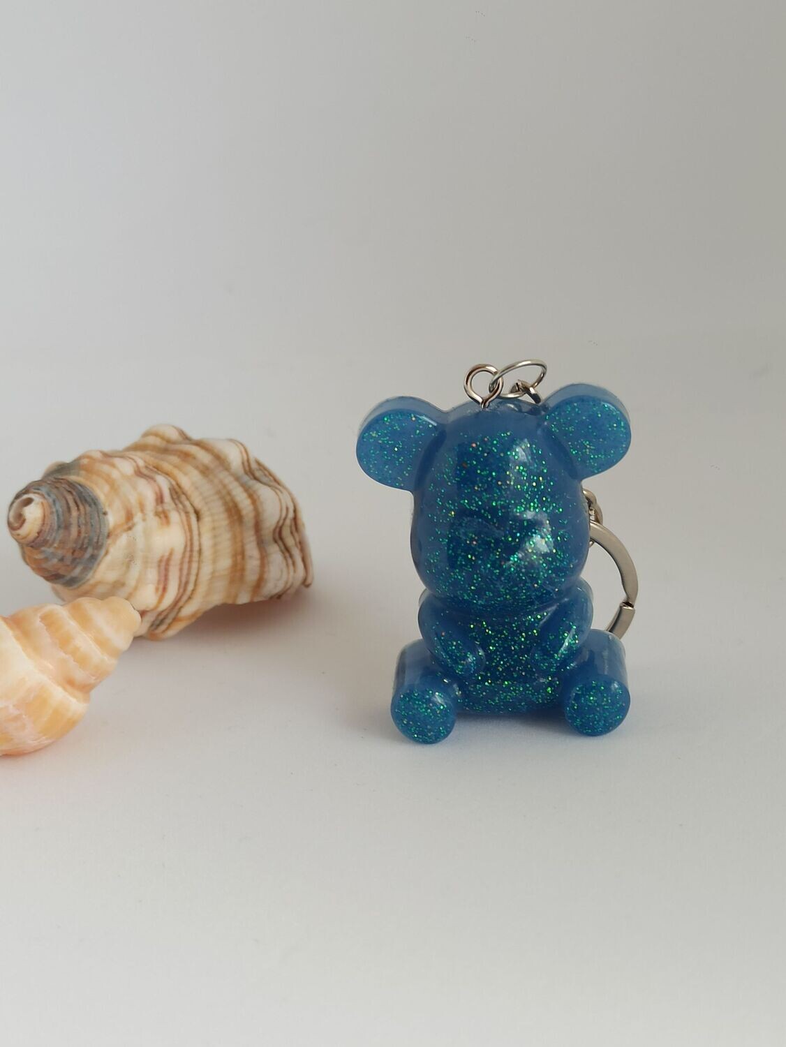Bleu/paillettes