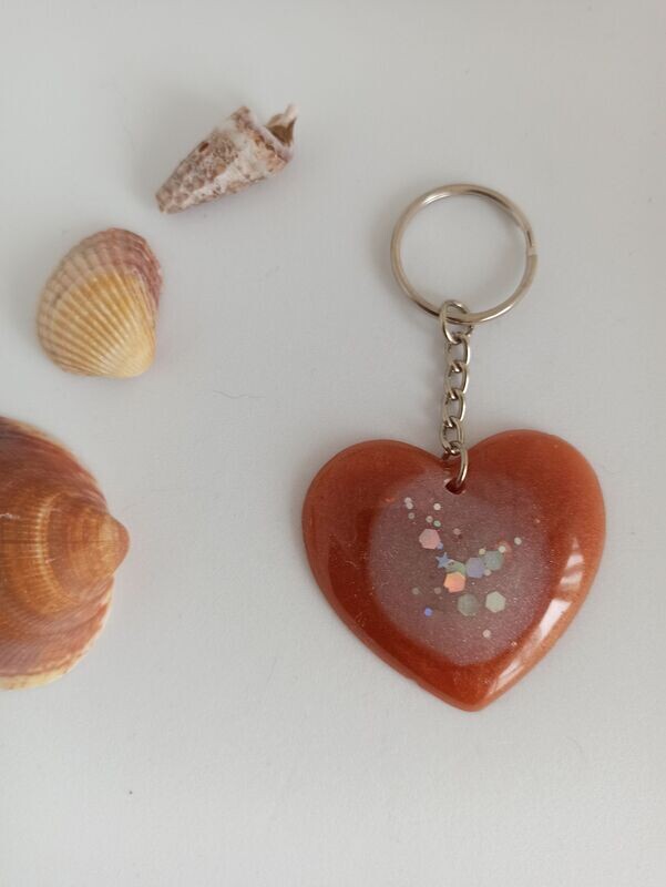 Marron/blanc/paillettes