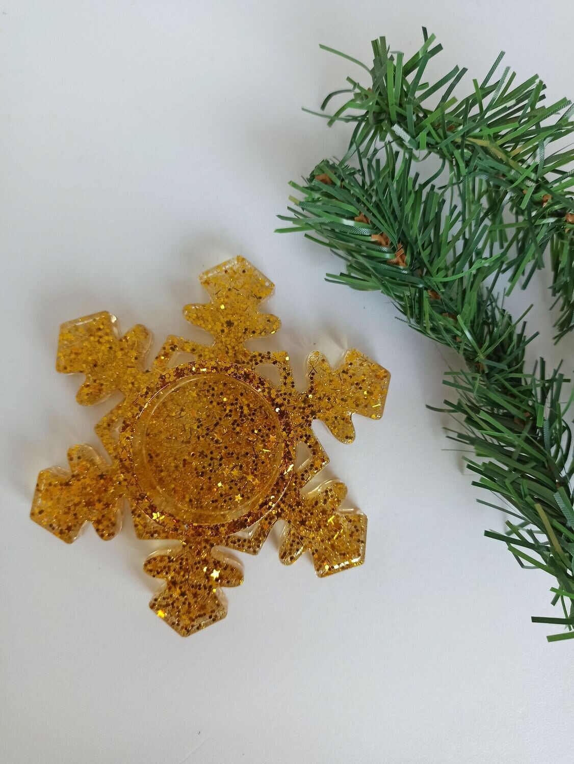 Flocon doré paillettes