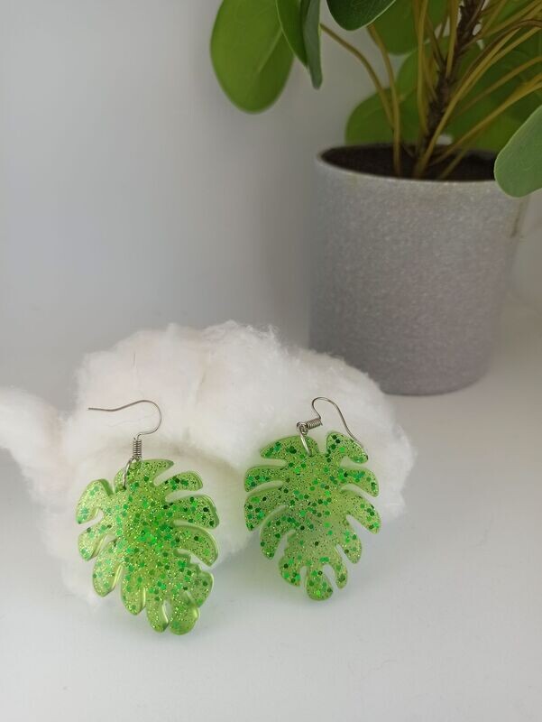 Feuille de palmier - Vert paillettes