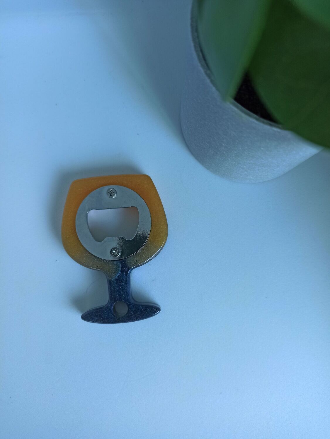 Forme verre - jaune/bleu