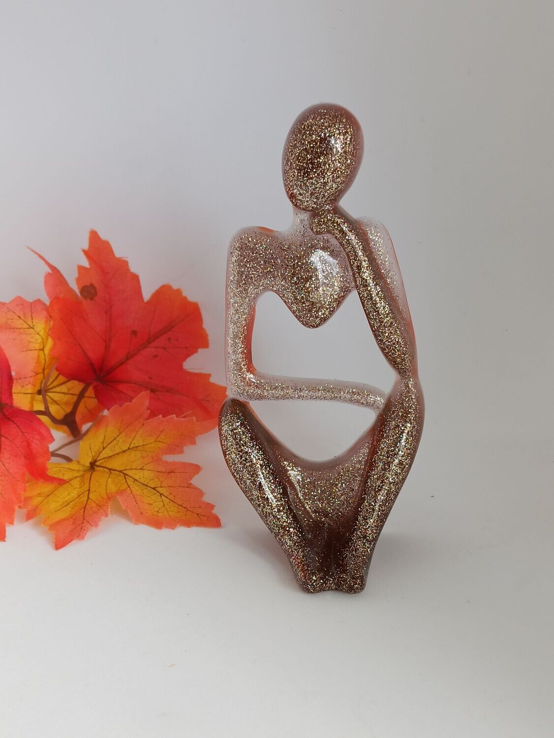 Figurine marron paillettes
