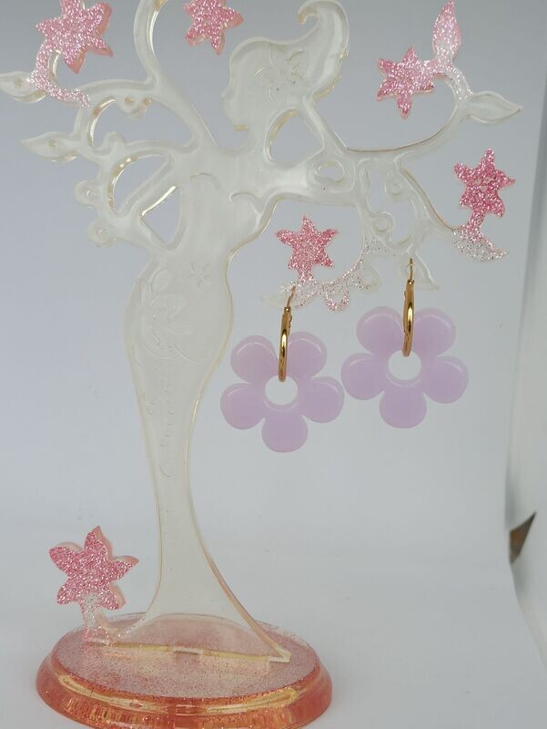Fleur violette pastel