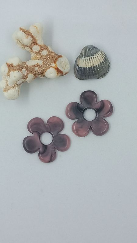Pampilles noir/rose pale
