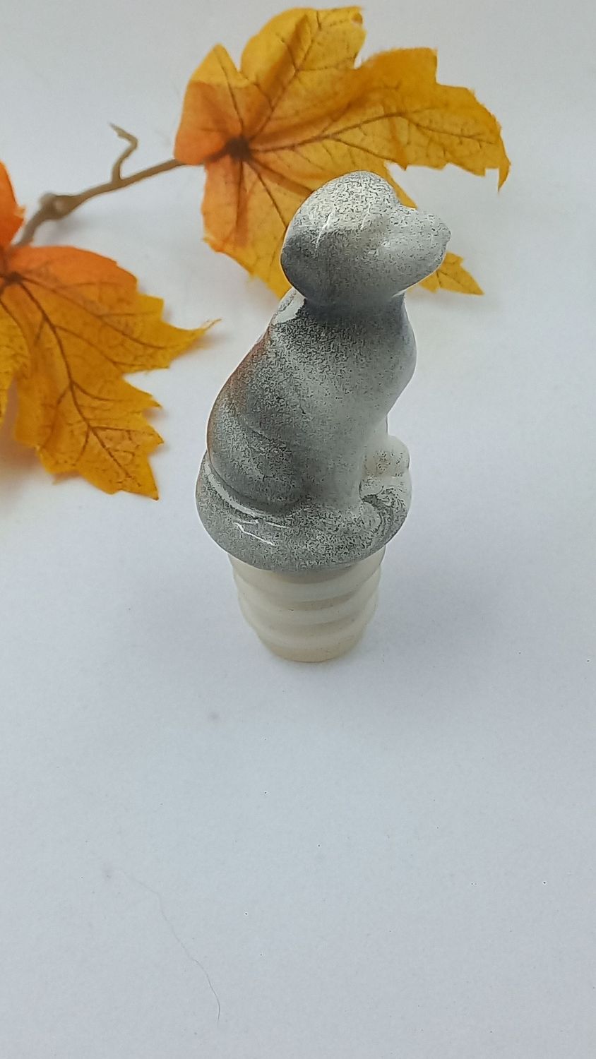 Bouchon de bouteille - Chien marbré