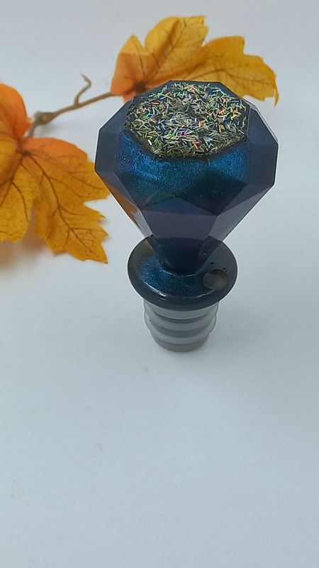Bouchon de bouteille - diamant bleu