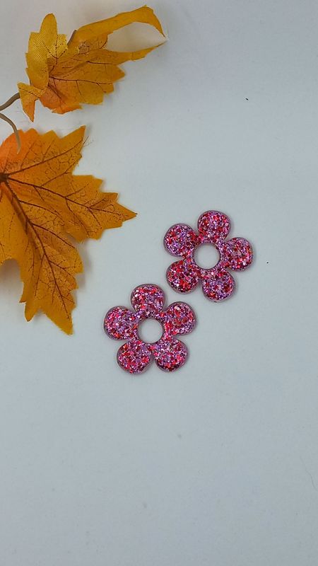 Pampilles violettes/framboise paillettes