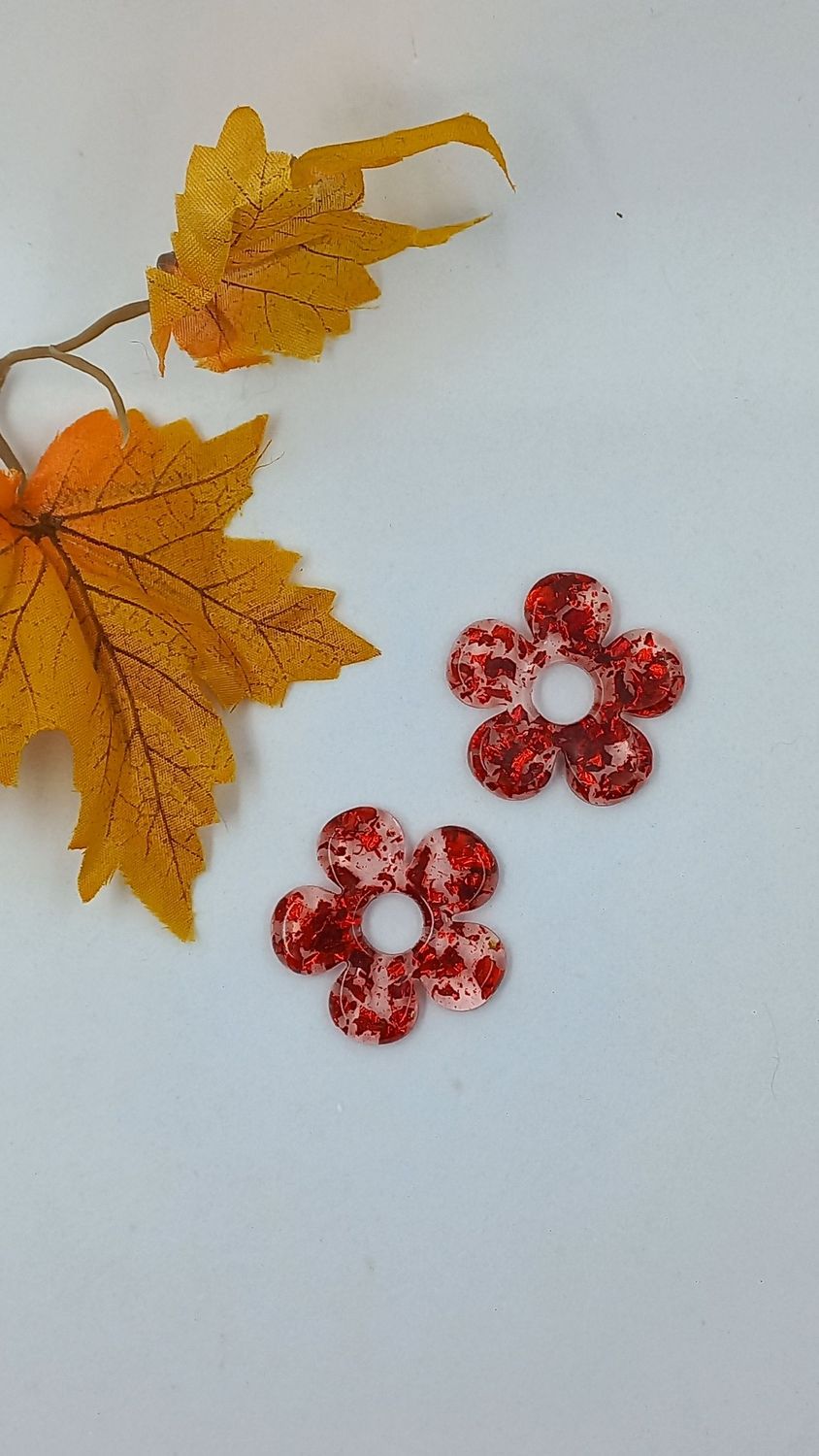 Pampilles transparent/rouge