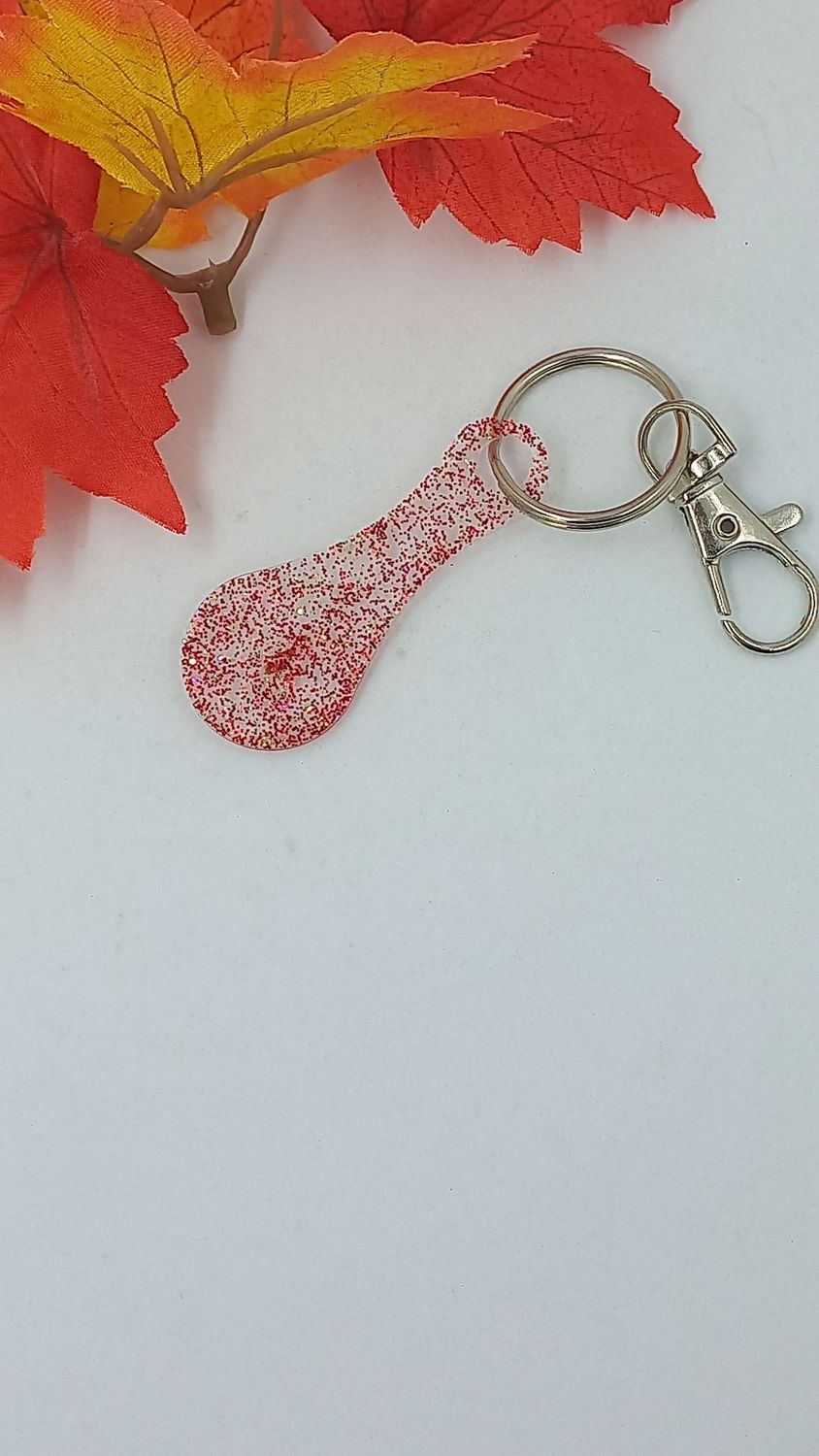 Jeton - paillettes framboise doré